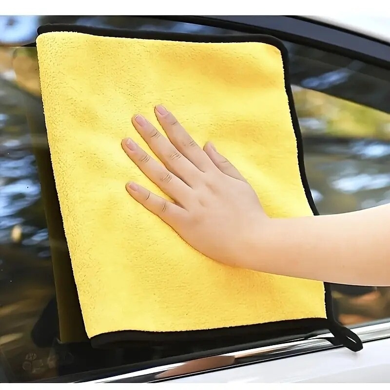 10pcs of microfiber car cleaning wipes car wash towels dry absorbent microfiber cleaning cloths car wash drying wipes car detail cleaning dads fathers day gift details 1