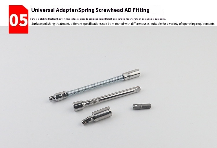 Wholesale 46-Piece Steel Hand Tools for Vehicle Repair Motorcycle & Car Home Use Ratchet Socket Wrench Combination Tool Box Case