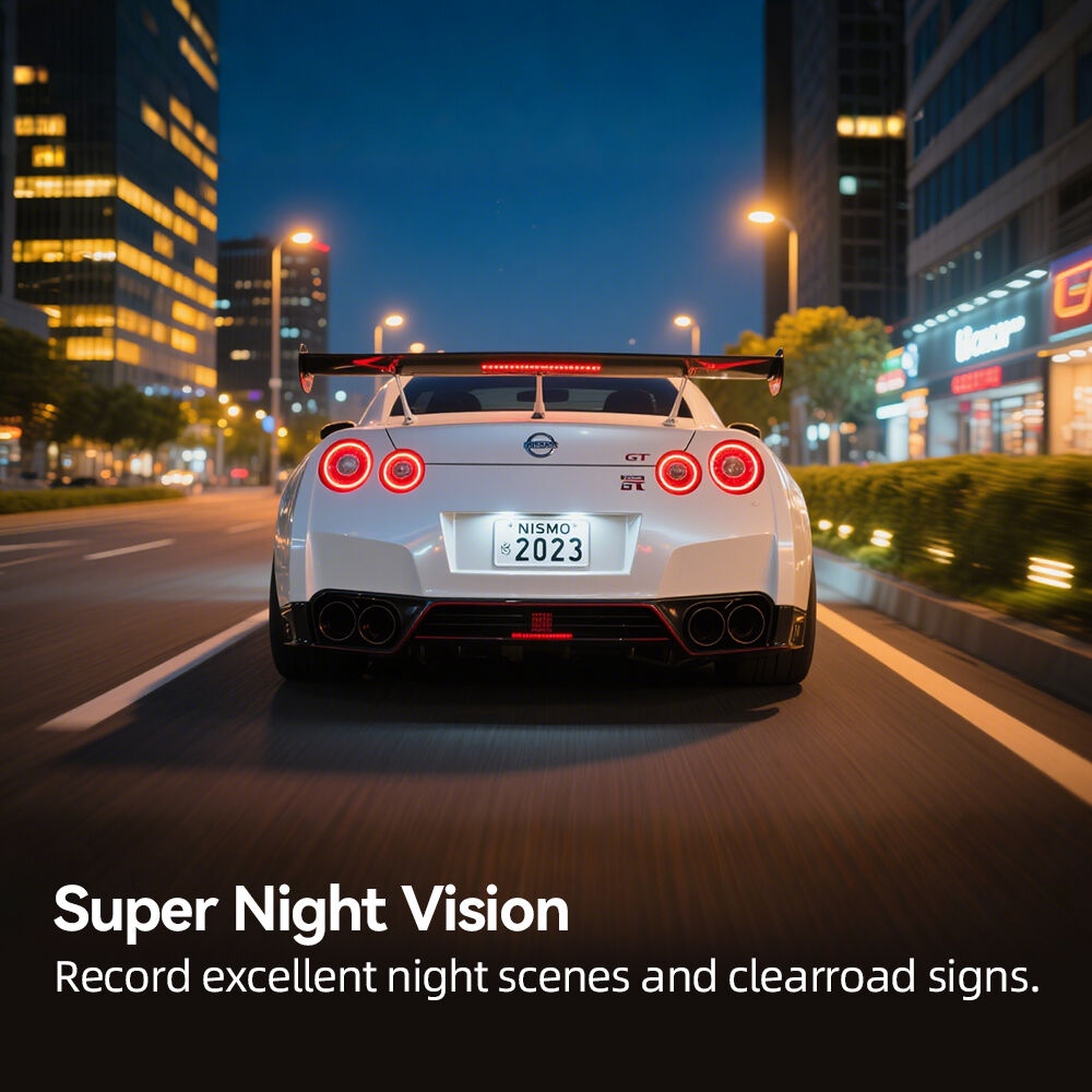 Dash Cam 2K UHD Recording Car Camera DVR Night Vision Video Recorder Built-In Wi-Fi Support GPS 24H Parking