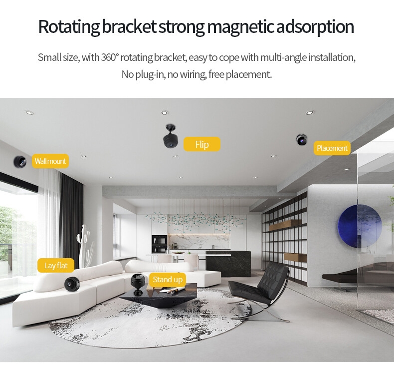 LEDEAST Clear 1080P Phone Camera Smart Motion Network Camera MINI WIFI High Definition Security Camera