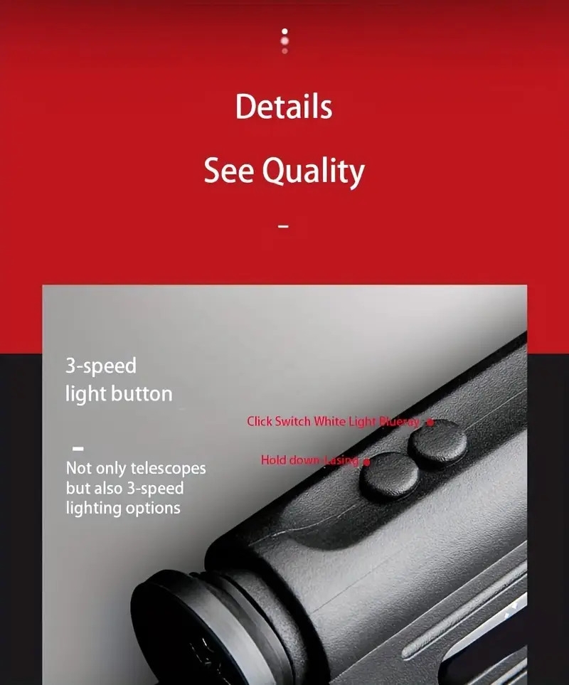 experience a clear field of vision outdoors with a professional fmc monocular outdoor portable large objective monocular suitable for outdoor camping traveling bird watching and giving gifts details 1