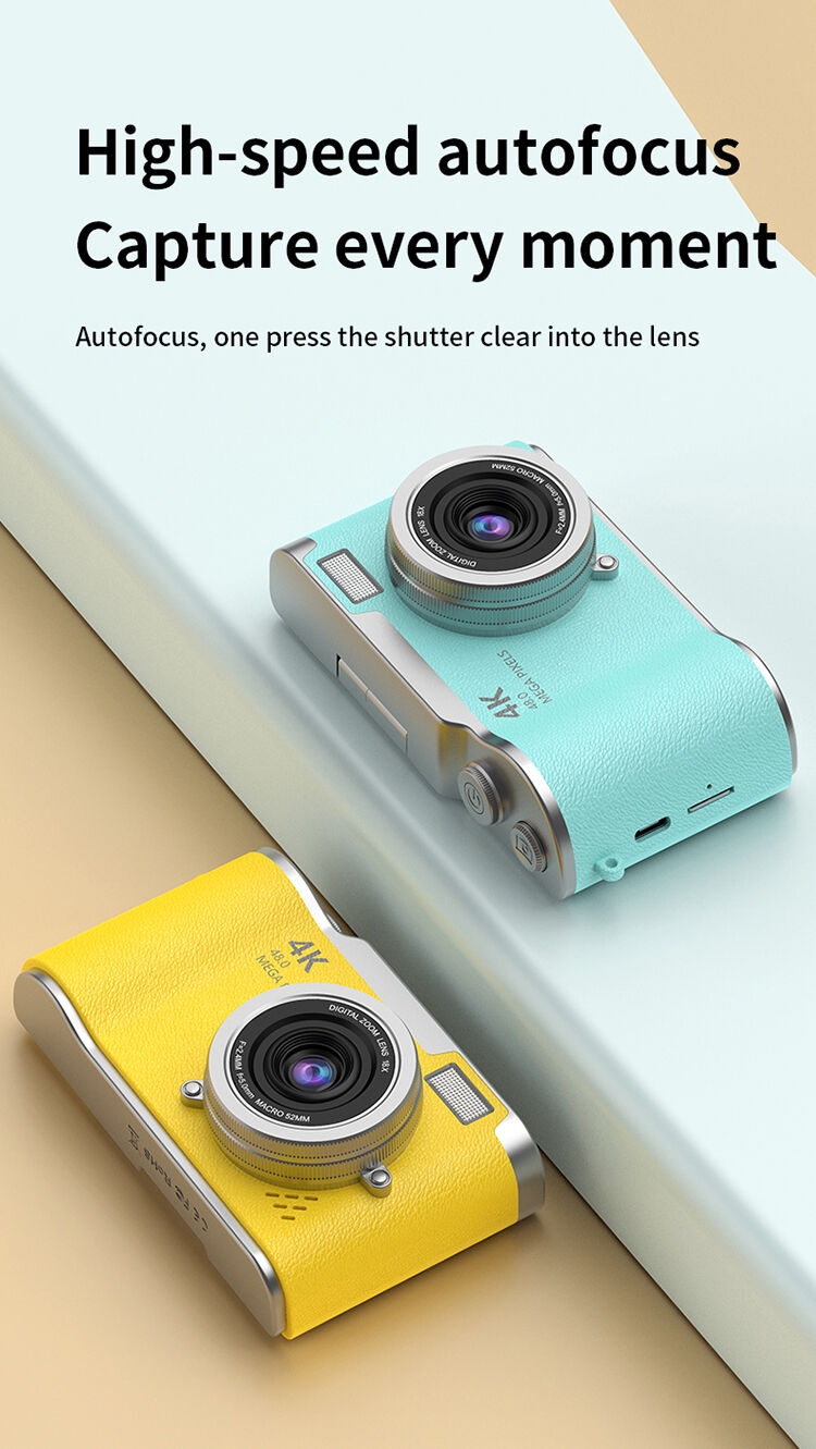 2025 New Flip Screen Camera Built in LED Fill Light 8X Zoom Lens 1080P HD Photography Videography Autofocus CCD Digital Cameras