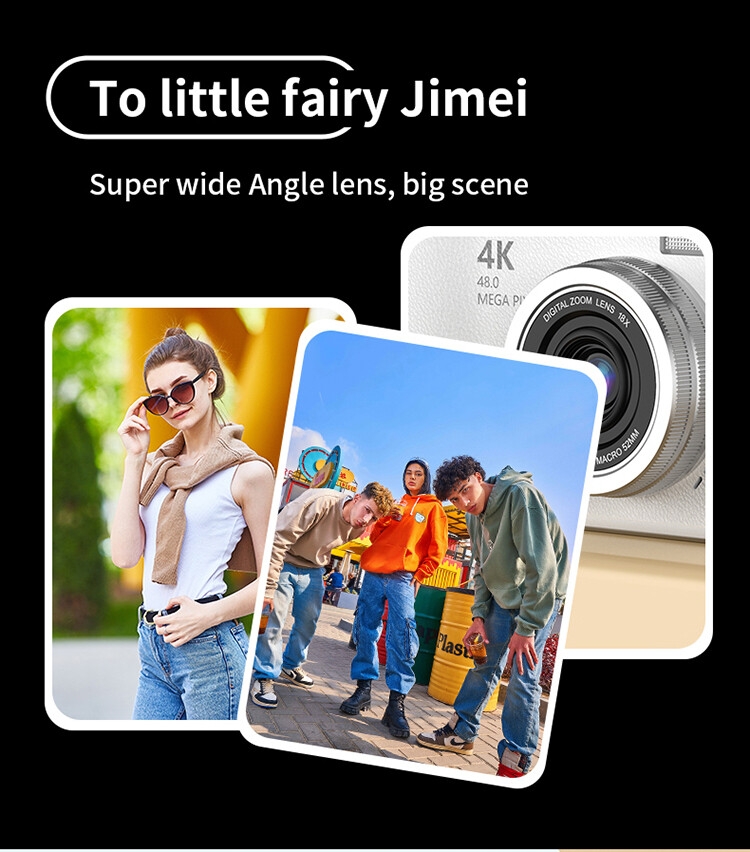 2025 New Flip Screen Camera Built in LED Fill Light 8X Zoom Lens 1080P HD Photography Videography Autofocus CCD Digital Cameras