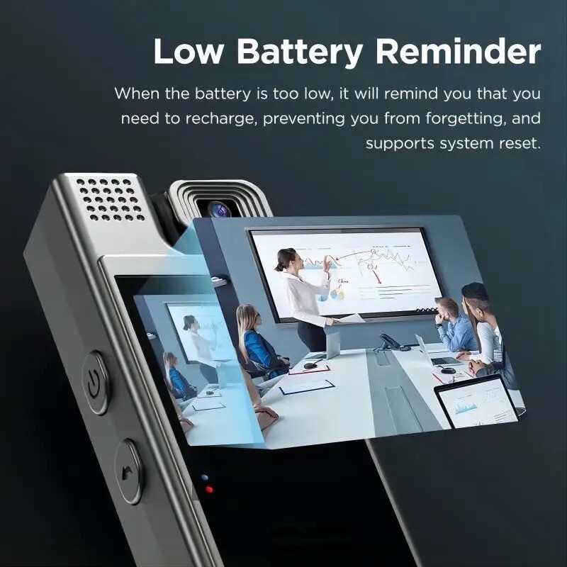 smart recorder 1080p hd 180 degree rotatable lens   camcorder usb charging perfect gift for holidays birthdays sd card not included 7