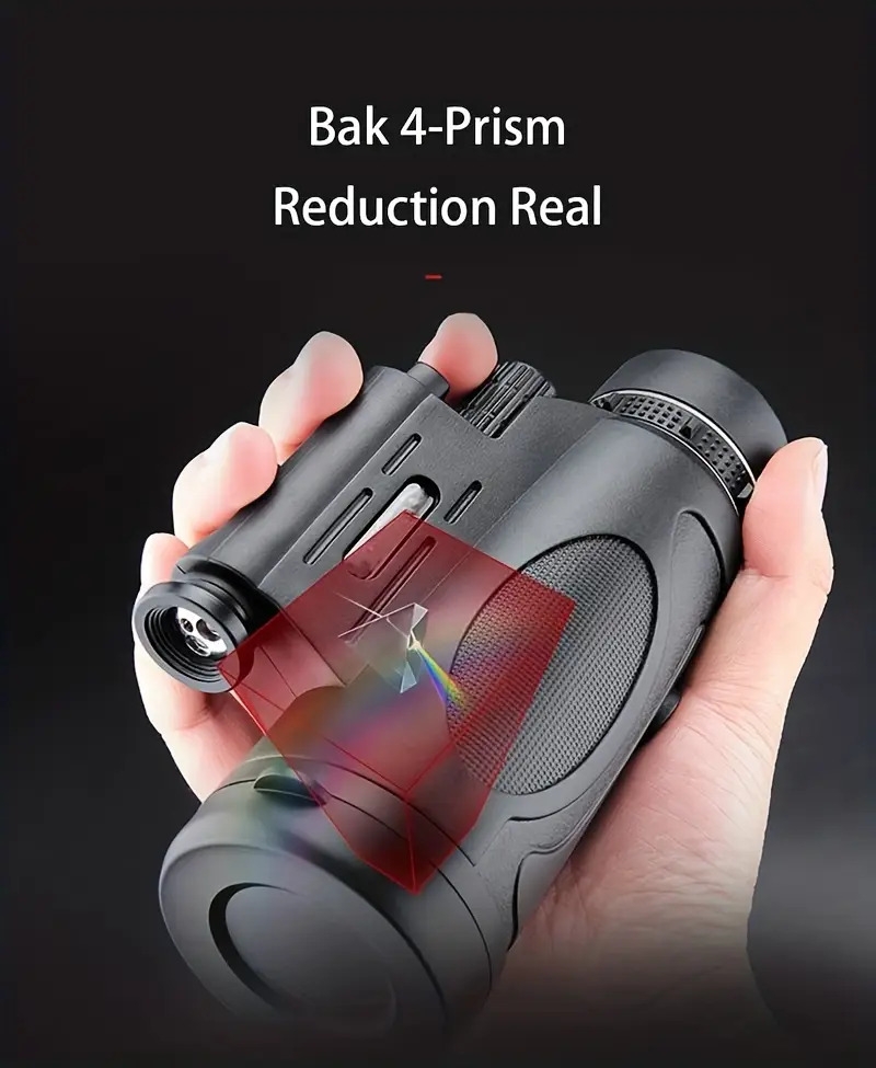 experience a clear field of vision outdoors with a professional fmc monocular outdoor portable large objective monocular suitable for outdoor camping traveling bird watching and giving gifts details 8