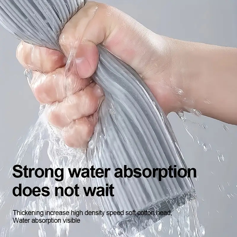 多功能双折泡棉拖把，附2个替换头，海绵拖把半折即可挤出水，无需洗手，加大加厚吸水一扫清洁懒人地板清洁神器拖把 详情 9