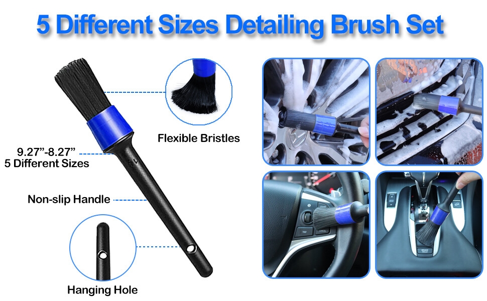 car detailing brush kit