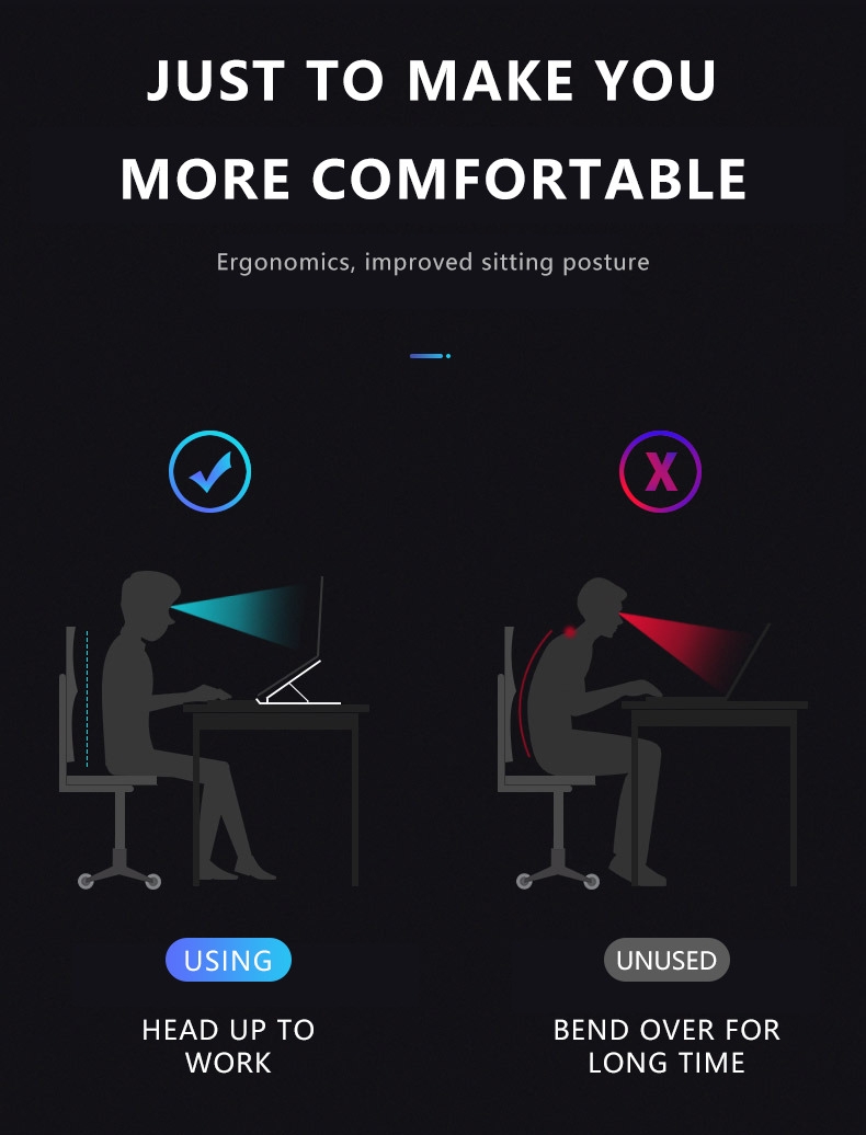 Portable Foldable Computer Notebook Base Para Support Cooling Bracket Riser Soporte Holder Laptop Stand for Lap Top