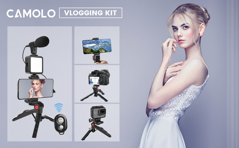 smartphone vlogging kit blogging kit youtube video starter kit vlogger kit