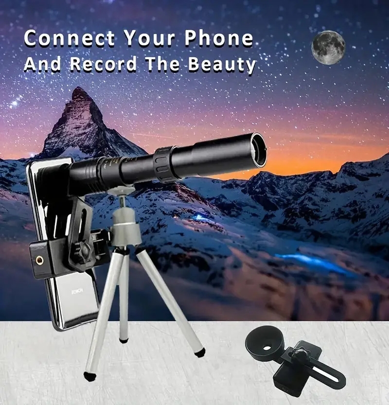 powerful 10 300x40 monocular telescope waterproof portable monocular for outdoor camping bird watching wildlife observation details 7