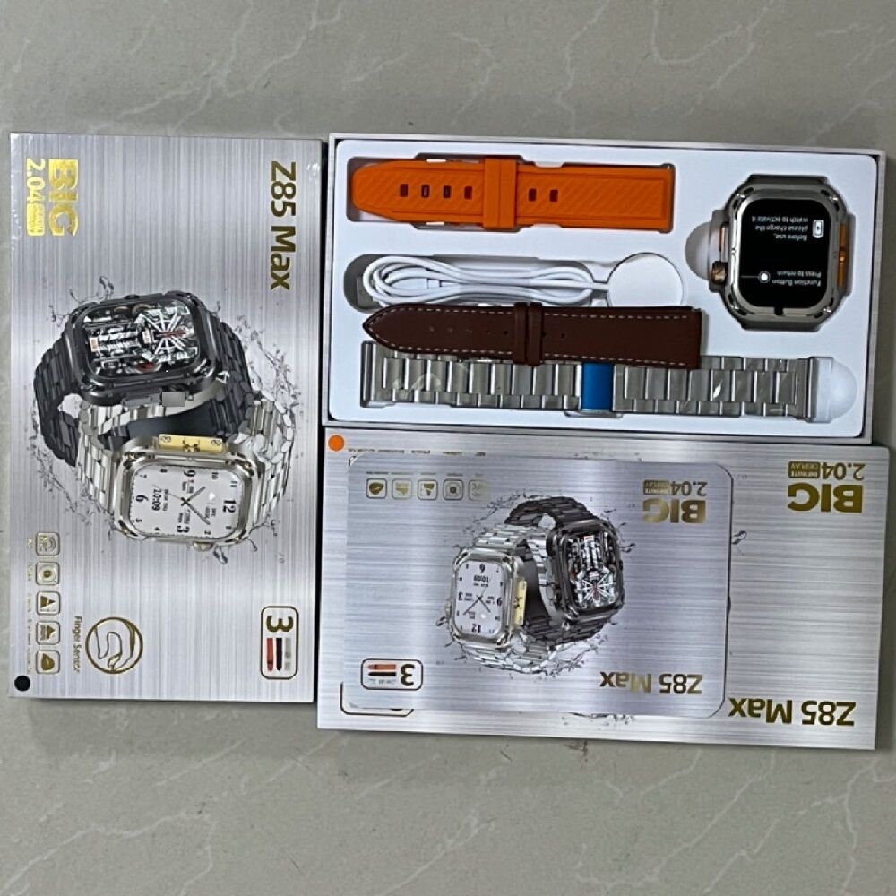 Z85 Max Men Smart Watch Large battery 460mAh NFC IP68 Waterproof BT Call Outdoor Sports Fitness Tracker Smartwatch