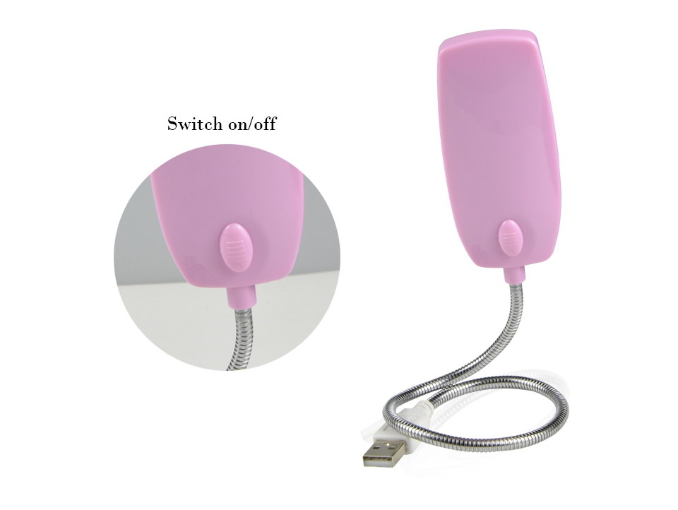 STL 1Pcs DC 5V USB Cable Powered LED Book lights Eye Protection Reading LED lamp White Color lighting for PC Laptop Powerbank