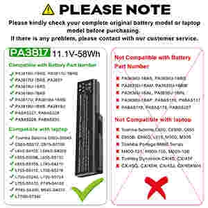 C655 C675 C675D P745 P755 P775 M645 A660 A655 PA3817U battery