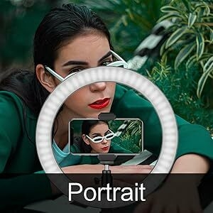 ring light with phone holder