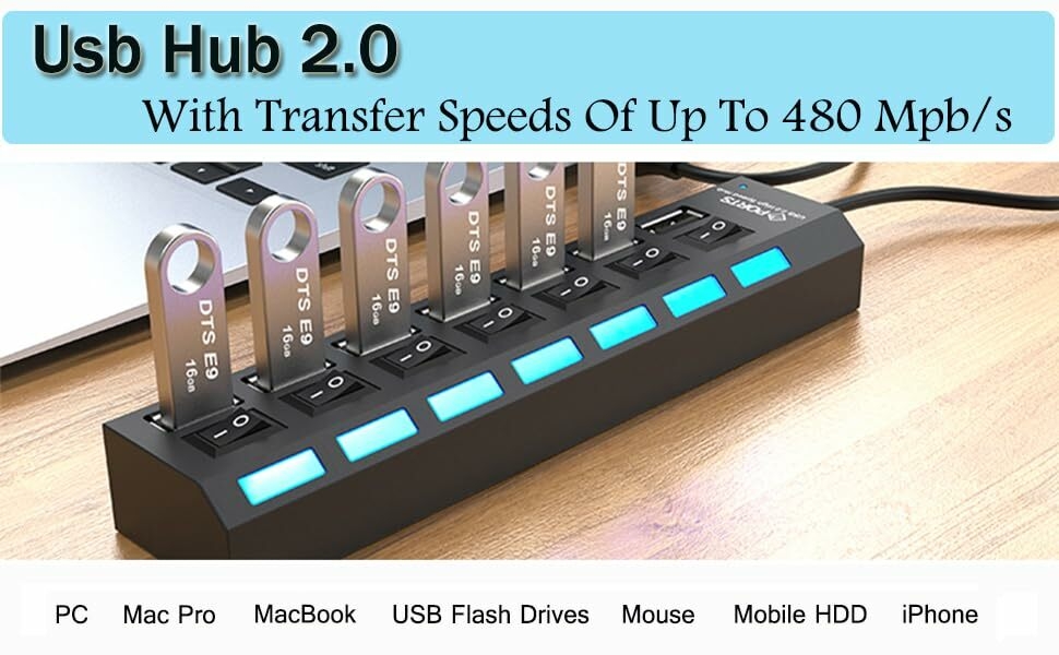 Esonstyle Multi Port USB 2.0
