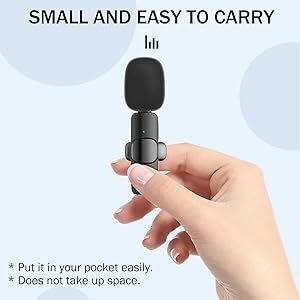 6‑10h Standby Time 1 for 2 Lavalier Lapel Mic