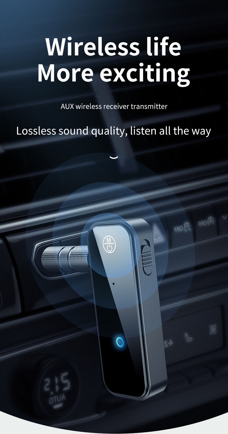 HIGI C28 5.0 2 in 1 Wireless 3.5mm AUX Stereo Audio Receiver Bluetooth Receiver and Transmitter with 140mah battery