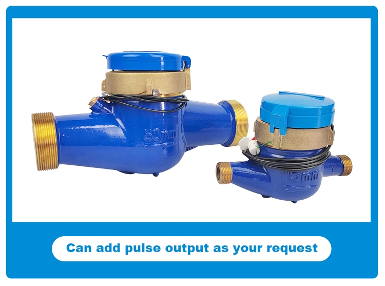 Brass Hot Water Meter Screw End Dn40 Basic Water Meter for tank