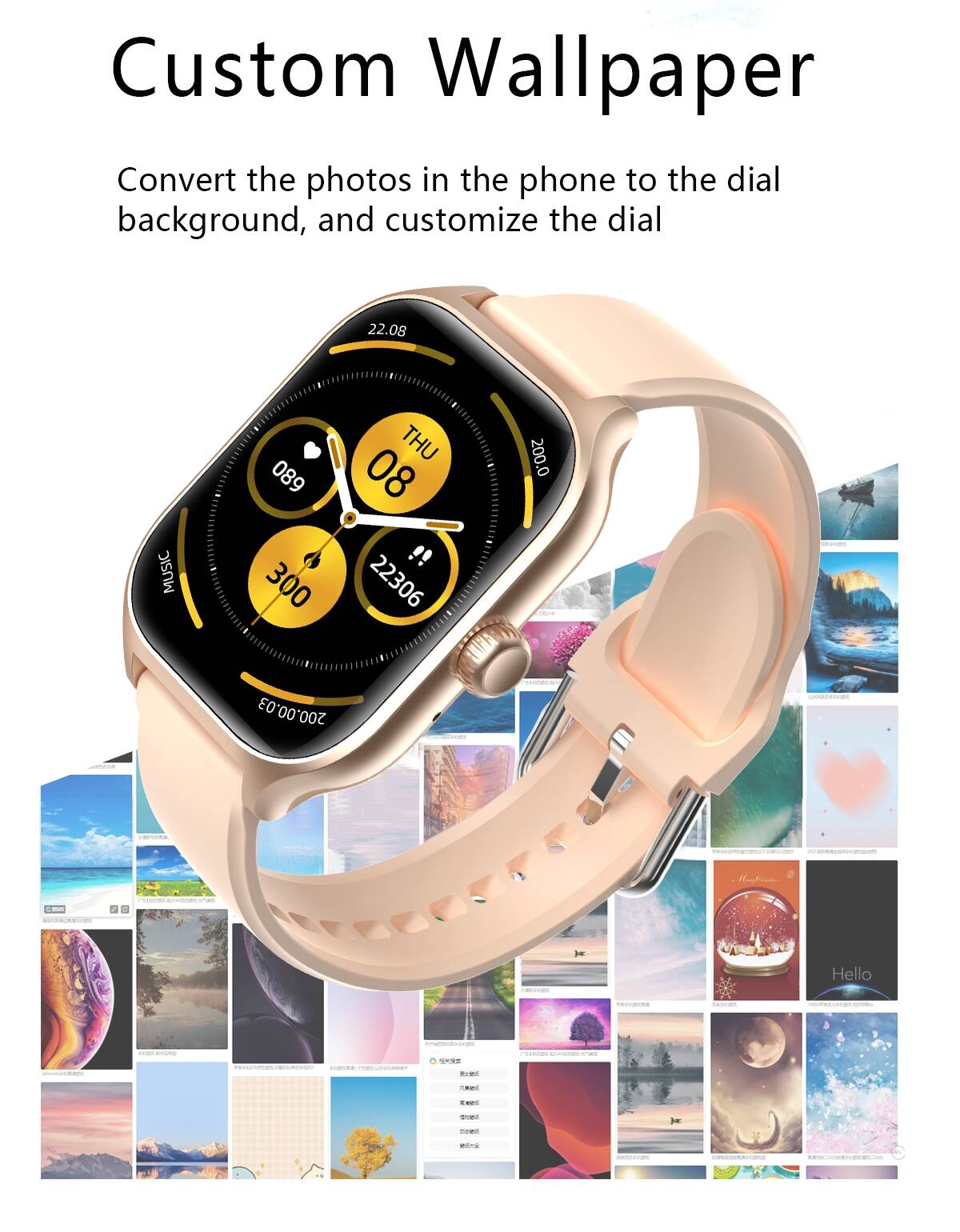 2024 Touch Screen Customized Dial Smartwatch C20 Pro Calling Ladies and Men's Fitness IP67 Waterproof Android Reloj Smartwatch