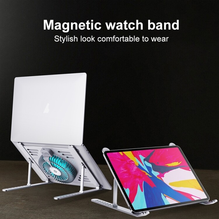 R- JUST HZ44 Aluminum Alloy Laptop Cooling Stand(Silver) - B5