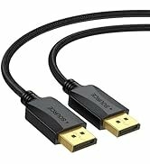 DisplayPort Cable 6 Feet, Thin DP to DP 1.2 Cable Cord, [4K@60Hz, 2K@165Hz, 2K@144Hz] Display Por...