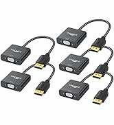 UV-CABLE DP to VGA Adapter 5-Pack, DisplayPort to VGA Adapter, Display Port to VGA Adapter Male t...