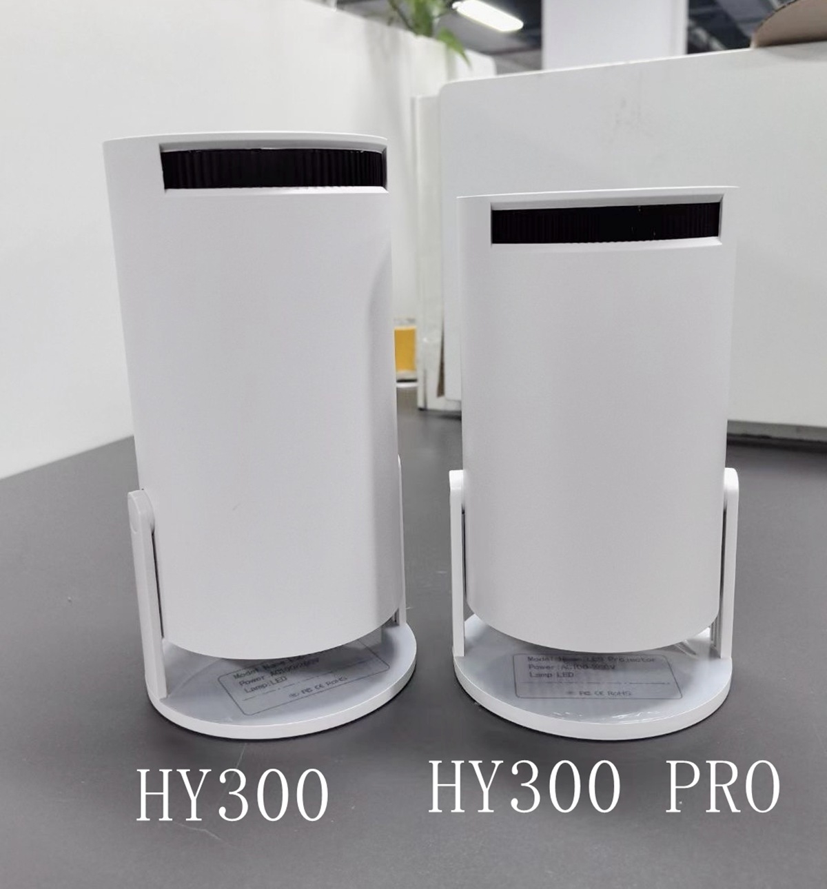 Parnassus HY300pro 4k超高清便携式投影仪客厅投影仪无线墙壁显示发光二极管灯3D