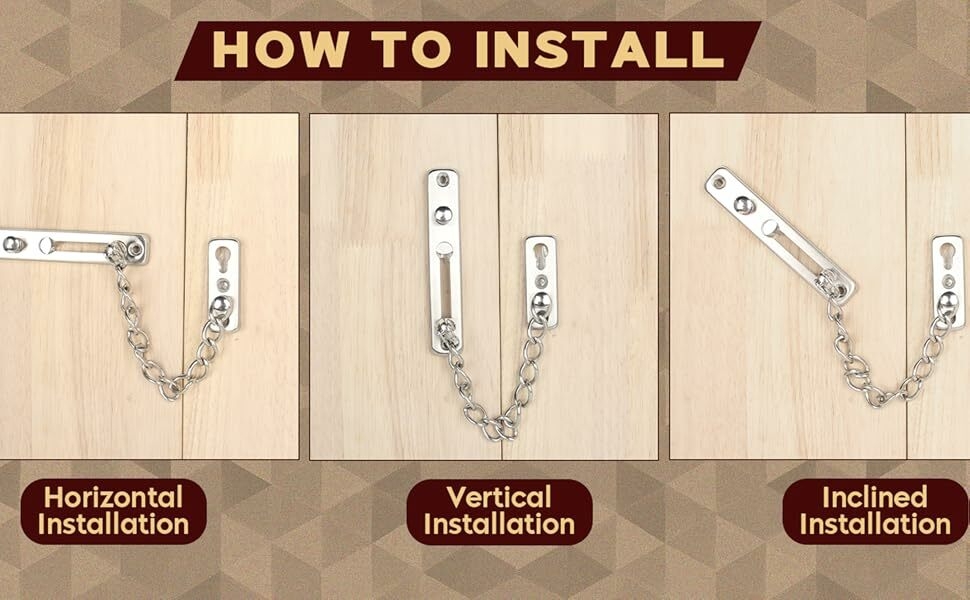 Security Door Chain Lock