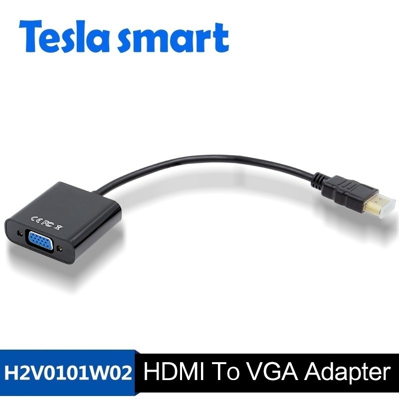 HDMI to VGA Adapter Converter Cable with Micro USB Power 3.5mm Audio Jack