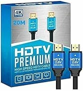 Microware 4K High Speed HDMI Cable “Ultra”- HDMI 2.0 -Gold Plated-High Speed Data 18Gbps, 3D, 4K,...