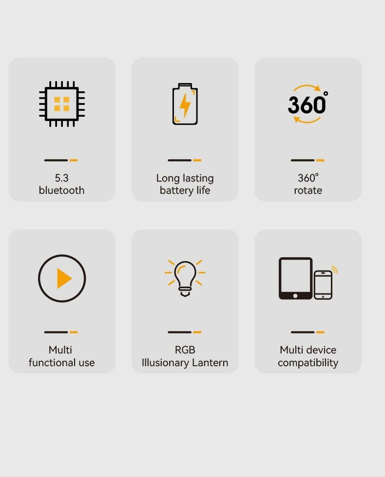 Product Introduction of 4 in 1 Wireless Audio Bluetooth Speaker, 360°Rotation Mount for Phones & Tablet, EmergencyPower Bank (1500 mAh), LED Desktop CellphoneStand Accessories, Bluetooth 5.0 FM HD, Wireless Stereo Pairing, Speaker for Home,Outdoors, Travel Smartphon 1