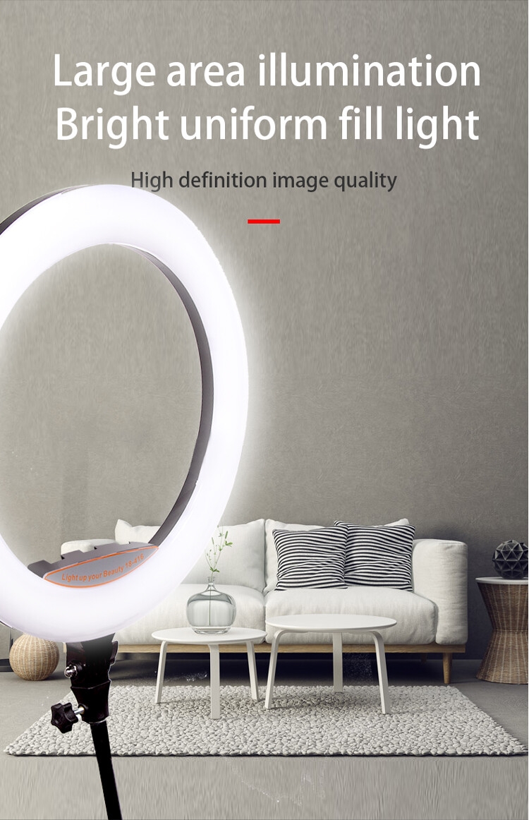 LJJ-45 18-Inch LED Ring Light with Tripod Stand