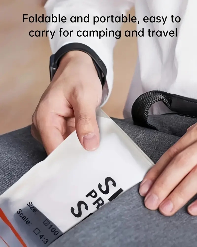 100英寸便携式投影幕布，视频投影幕布，16:9高清双面可水洗可折叠投影幕布，适用于室内外家庭影院/露营派对/办公室 商品详情 3