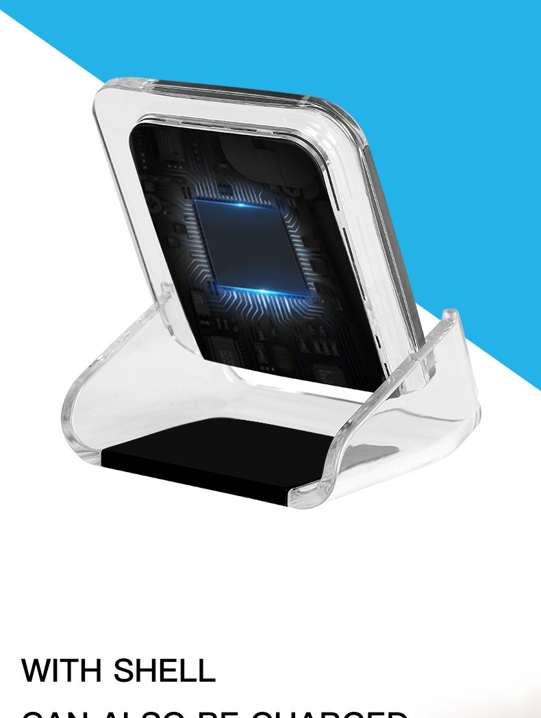 Free Shipping Adjustable CE FCC ROHS Wireless Charger Table Holder 15W Fast Wireless Charger Charging For Mobile Phones
