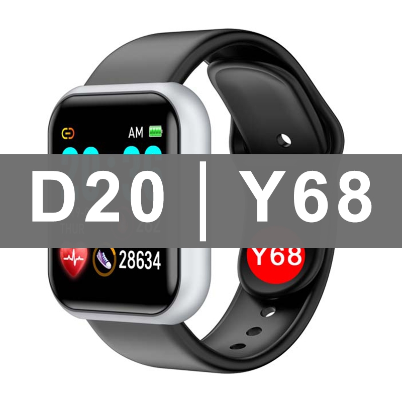D20 Hot Selling Smartwatch Blood Pressure Heart Rate Monitor Y68 D20 Smart Watch D20s