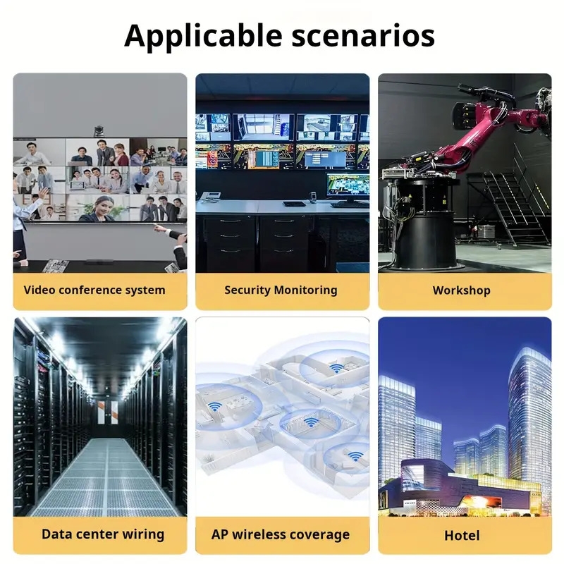 2024全新网络分配器适配器，1000mbps千兆，1转4输出以太网高速lan互联网分配器，带usb电源供应，扩展连接器，支持四个设备同时工作，1000mbps快速 /5e/6/7/8电缆，供多个设备连接互联网。 商品详情 5