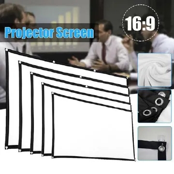 Projector Projection Folding Soft Screen Portable 100  Inches Home Outdoor KTV HD Projection Screen
