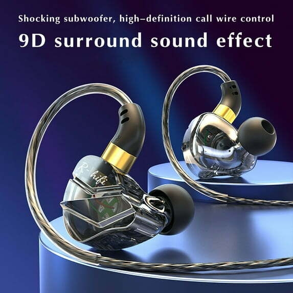 Viflosae Headphones for School S16 Sports Headset In Ear Wired Subwoofer Game Computer Mobile Phone Headset Wired With Microphone Kids Headphones for School