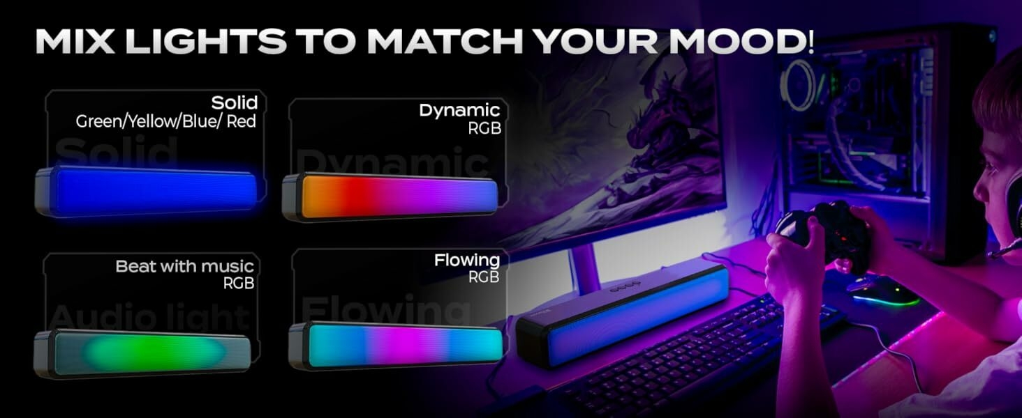 pc speaker bar computer pc speakers sounddesktop gaming sound bar pc xbox usb usb desktop