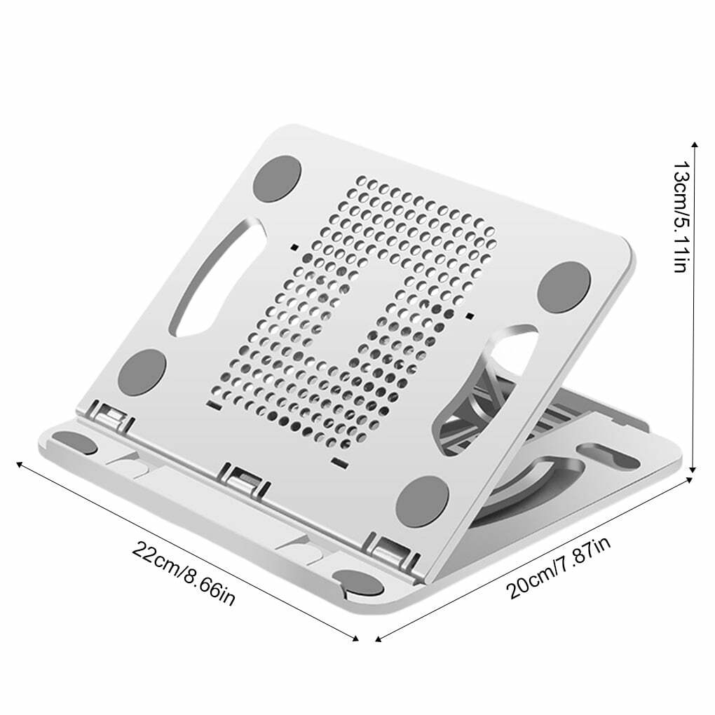 Sonceds Plastic Tablet Phone Stand Ergonomic Collapsible Holder Heat Dissipation Rotation Angle Adjustable Bracket 15kg Weight Loading
