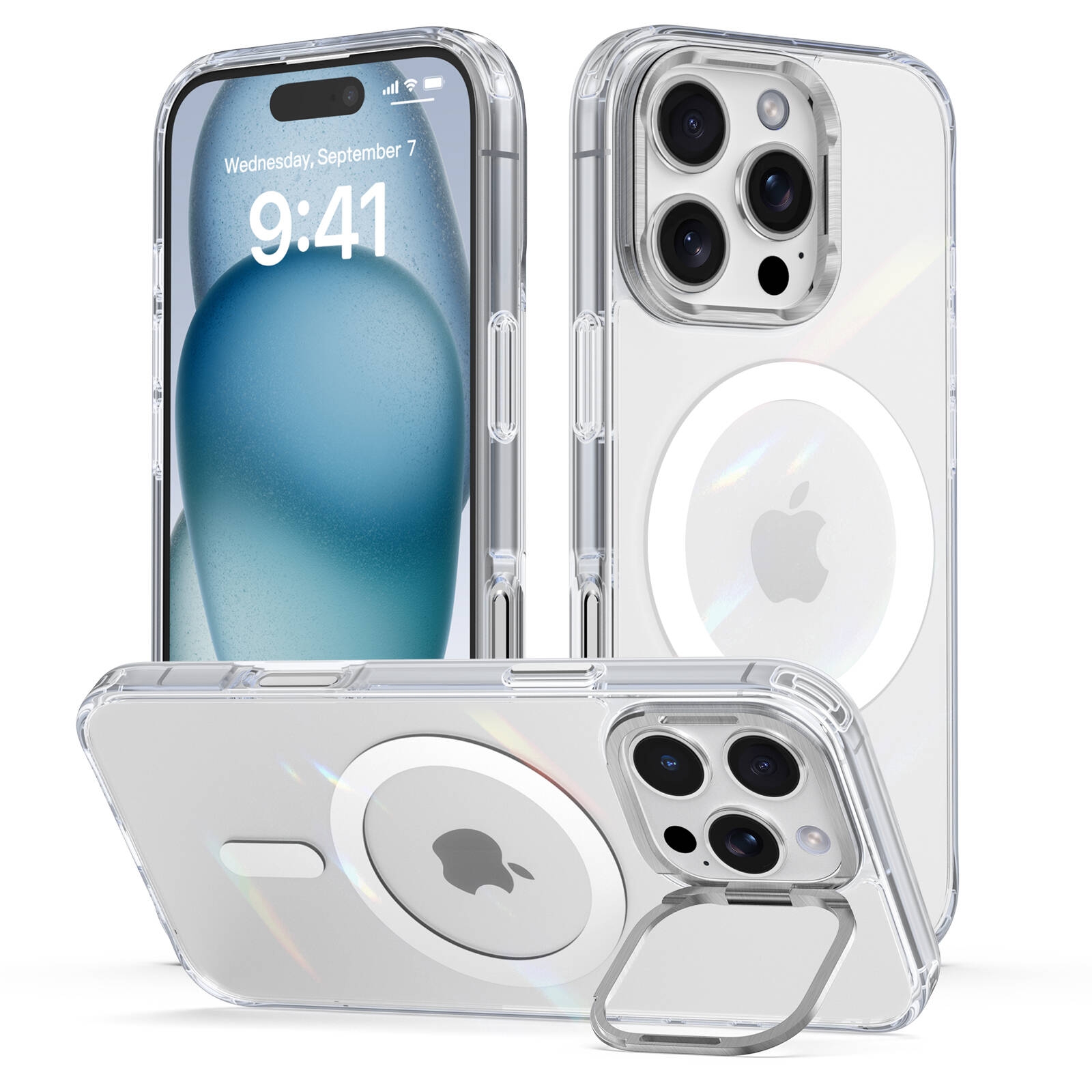 TOPVISION Phone Case for iPhone 16 Pro Compatible with MagSafe, Clear Case  with Camera Stand – TopVision