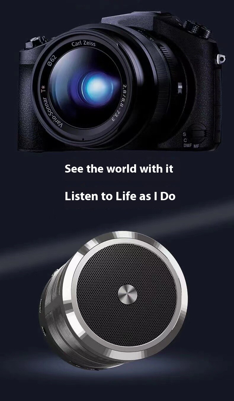 Factory Direct Sale WS 887 Small Steel Cannon for BT Speaker Card-Insert Wireless FM Hands-Free Calling 3W Output Battery