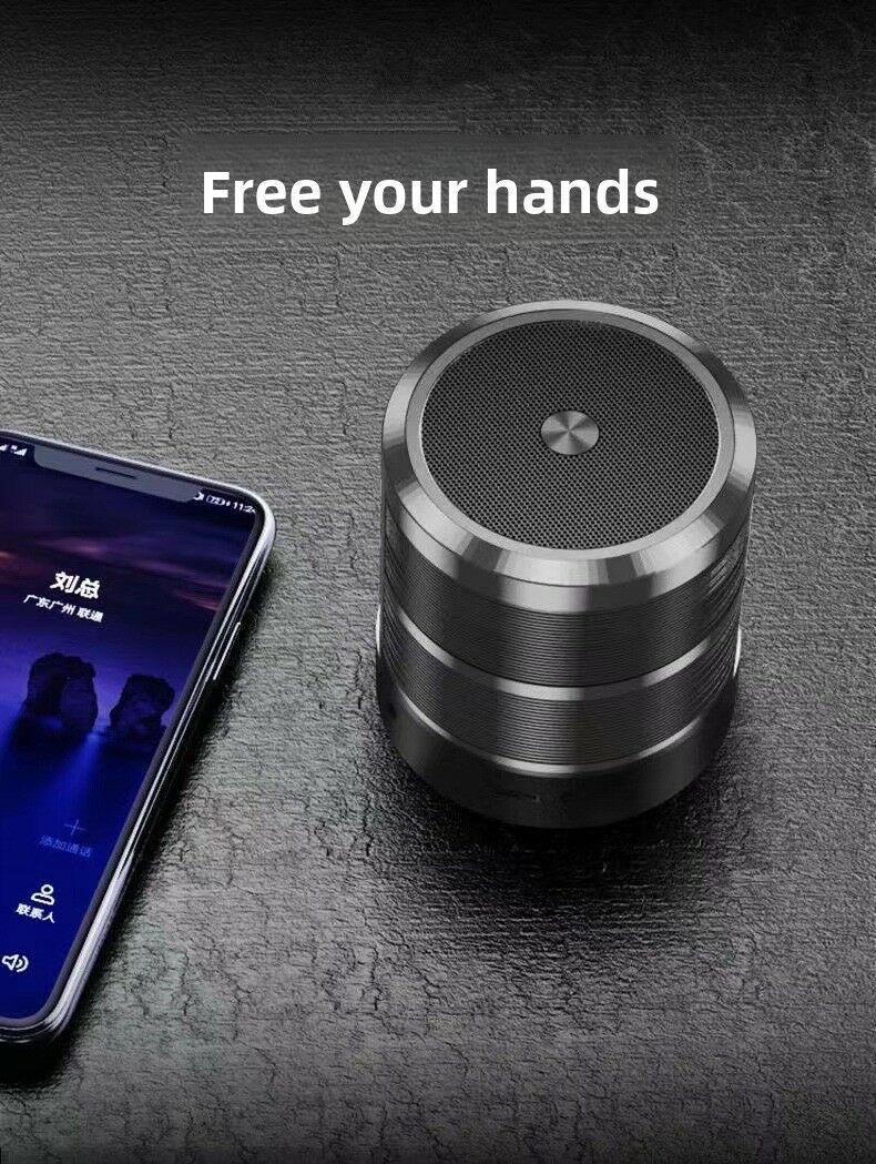 Factory Direct Sale WS 887 Small Steel Cannon for BT Speaker Card-Insert Wireless FM Hands-Free Calling 3W Output Battery