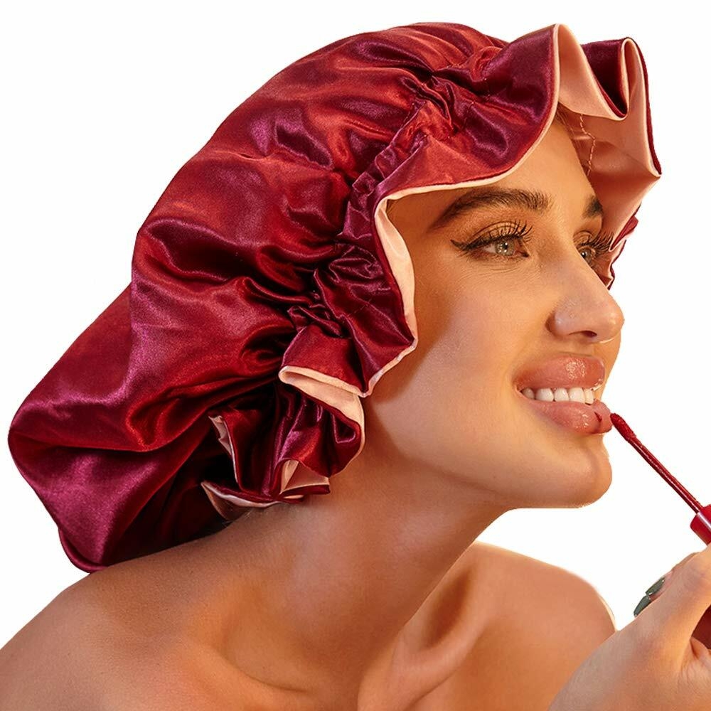 Amazon.com : Silk Bonnets for Women, Satin Bonnet for Natural Hair ...