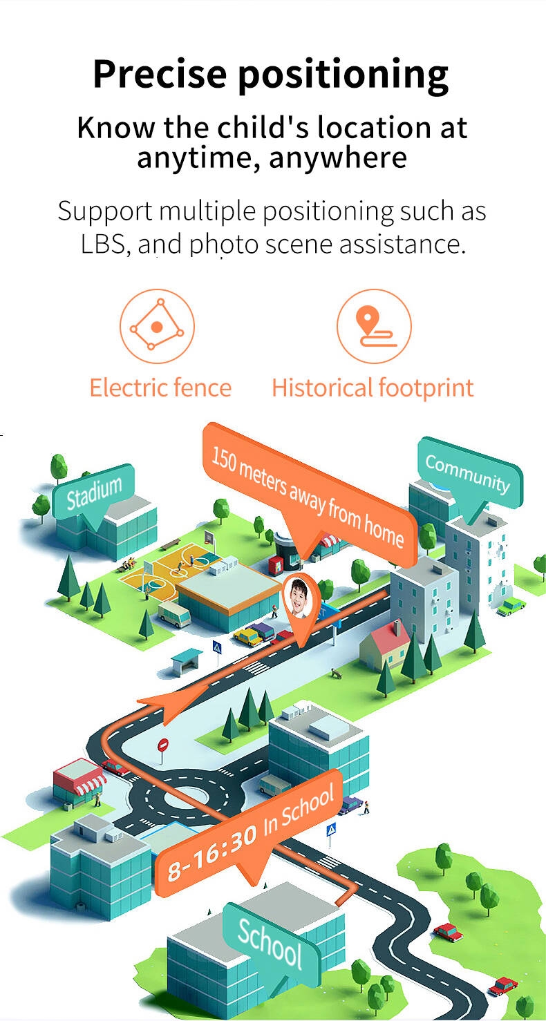 2G Network Touch Screen Flashlight Kids Watch Smart Watch Polar Kids Smart Watch Children Touch Screen Sos Lbs Tracker