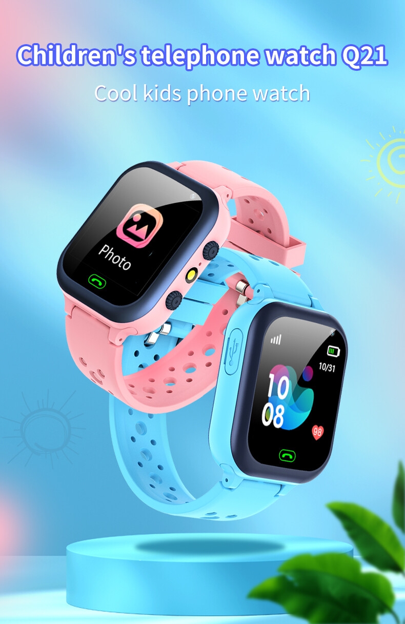 2G Network Touch Screen Flashlight Kids Watch Smart Watch Polar Kids Smart Watch Children Touch Screen Sos Lbs Tracker