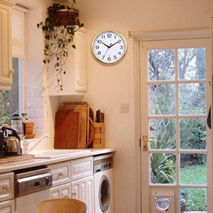 analog wall clock gold clock silent clock large wall clock kitchen wall clock