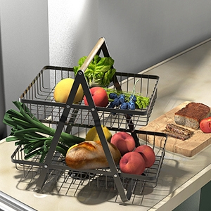 fruit stand vegetable basket fruit holder for kitchen countertop
