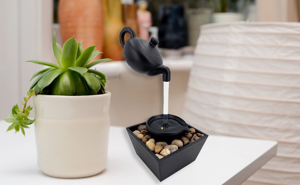 Floating Teapot Water Fountain