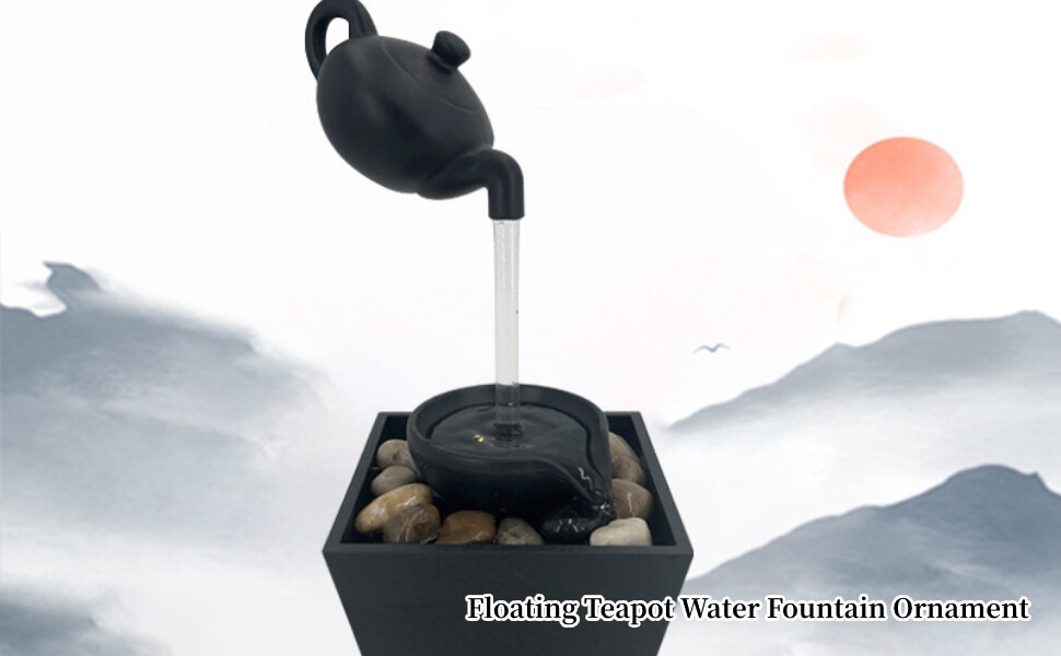 Floating Teapot Water Fountain
